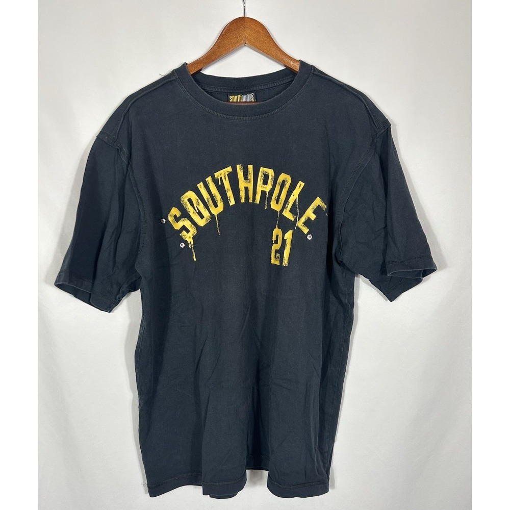 Vintage Southpole Spellout Graphic T Shirt Mens Size‎ XL Y2K 90s Skater Hip Hop